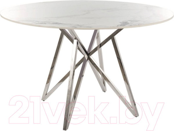Изображение товара Обеденный стол Signal Murano 120 (белый/хром)