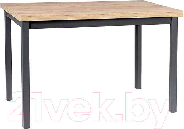 Изображение товара Обеденный стол Signal Adam 120x68x75 (дуб артизан/черный)