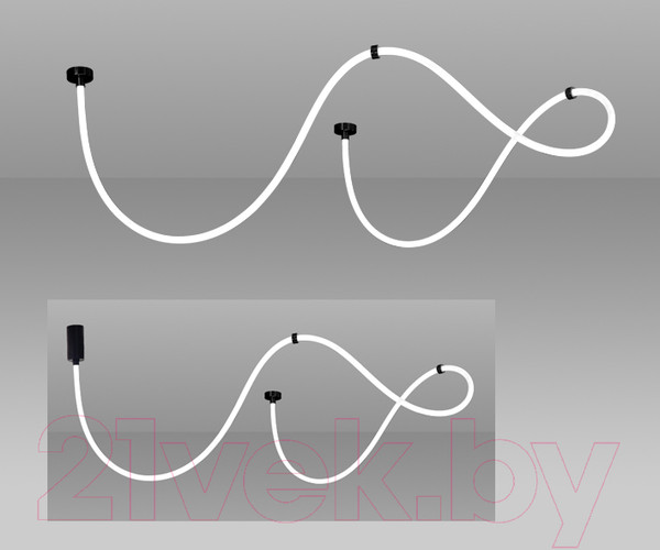 Изображение товара Потолочный светильник Kinklight Венди 3000-6000K с пультом ДУ 08031-400.19 (черный)