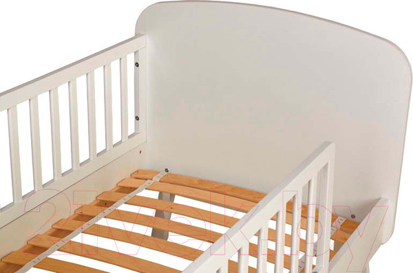 Изображение товара Детская кроватка Polini Kids Mirum 2000 / 0003148-04 (белый)