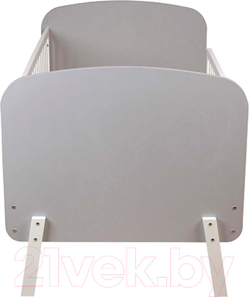 Изображение товара Детская кроватка Polini Kids Mirum 2000 / 0003148-51 (серый/белый)