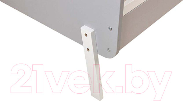 Изображение товара Детская кроватка Polini Kids Mirum 2000 / 0003148-51 (серый/белый)