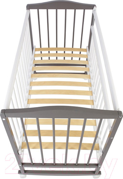 Изображение товара Детская кроватка Фея 204 / 0005512-19 (белый/графит)
