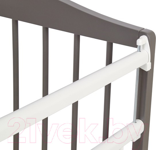 Изображение товара Детская кроватка Фея 204 / 0005512-19 (белый/графит)