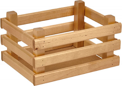 Изображение товара Ящик декоративный Polini Kids Home Basket / 0003153-21 (лакированный)