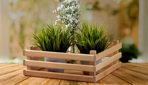 Изображение товара Ящик декоративный Polini Kids Home Boxy / 0003157 (натуральный)