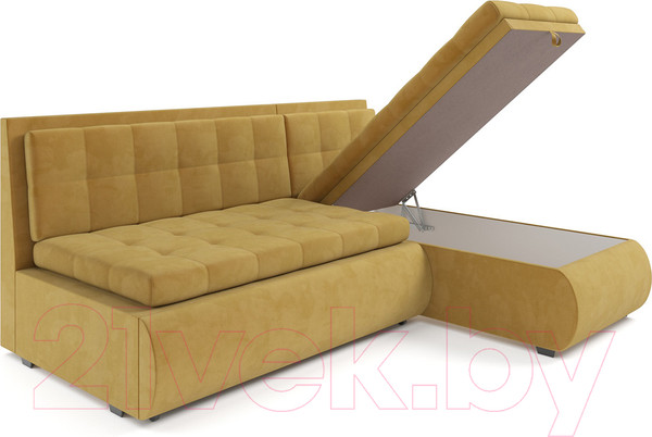 Изображение товара Диван угловой Mebel-Ars Кормак (Cabrio 27 желтый)