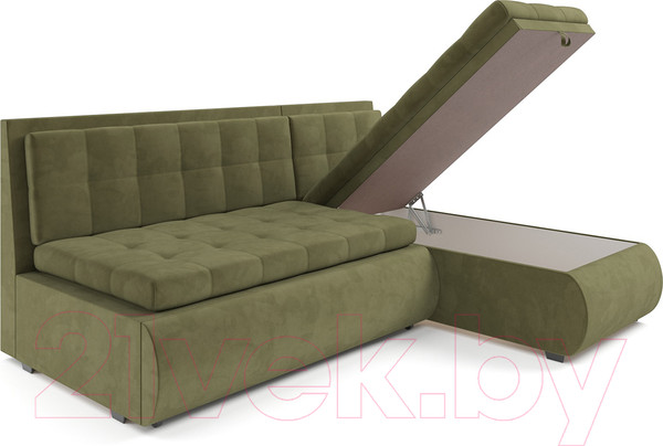 Изображение товара Диван угловой Mebel-Ars Кормак (Cabrio 29 зеленый)