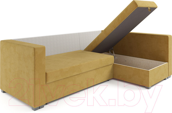 Изображение товара Диван угловой Mebel-Ars Мансберг (Cabrio 27 желтый)