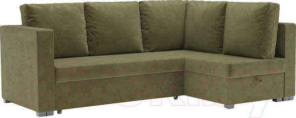 Изображение товара Диван угловой Mebel-Ars Мансберг (Cabrio 29 зеленый)