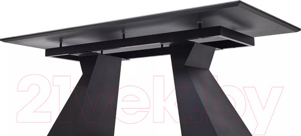 Изображение товара Обеденный стол M-City Богарт 200 / 480M05317 (Titanium Black Pulido/черный)