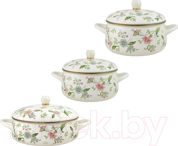 Изображение товара Набор кастрюль Lenardi Magnolia 776-063 (3шт)