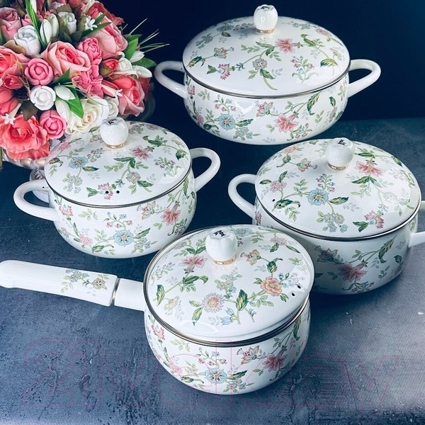 Изображение товара Набор кастрюль Lenardi Magnolia 776-064 (4шт)