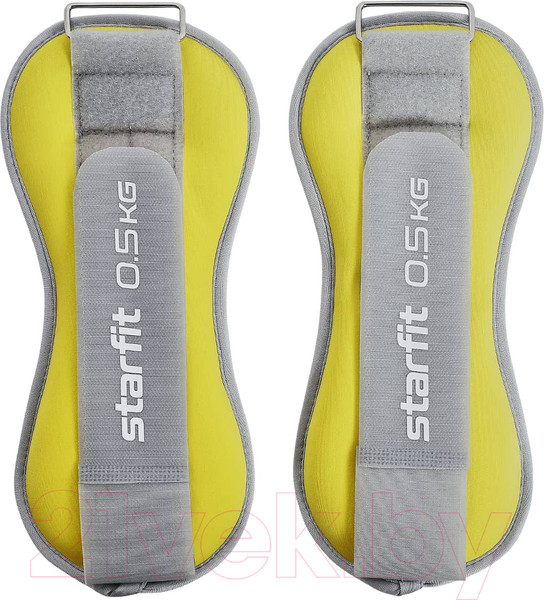 Изображение товара Комплект утяжелителей Starfit WT-502 (0.5кг, желтый/серый)