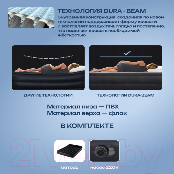 Изображение товара Надувной матрас Intex Pillow Rest 64148