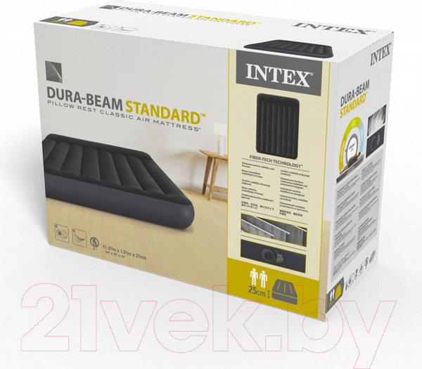 Изображение товара Надувной матрас Intex Pillow Rest 64148