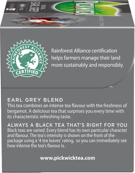Изображение товара Чай пакетированный Pickwick Earl Grey с ароматом бергамота (20пак)