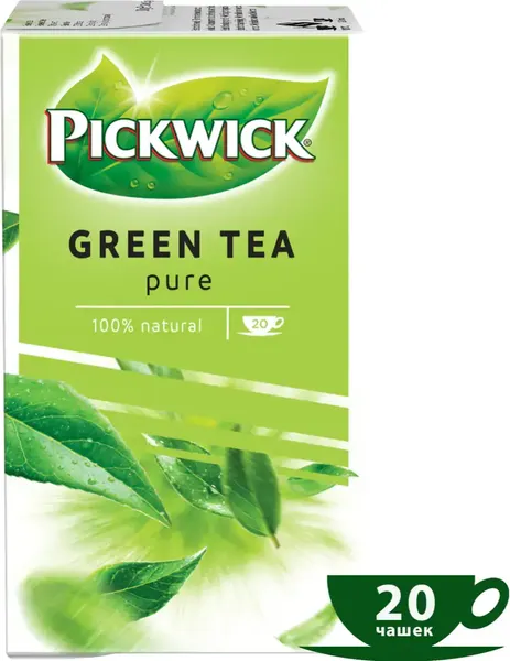 Изображение товара Чай пакетированный Pickwick Зеленый байховый (20пак)