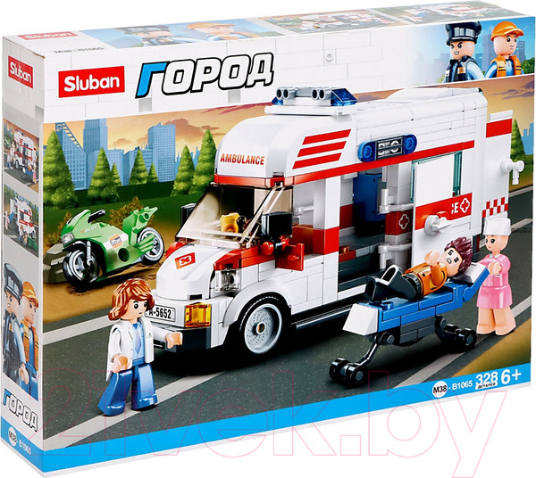 Изображение товара Конструктор Sluban Скорая помощь / M38-B1065 (328эл)