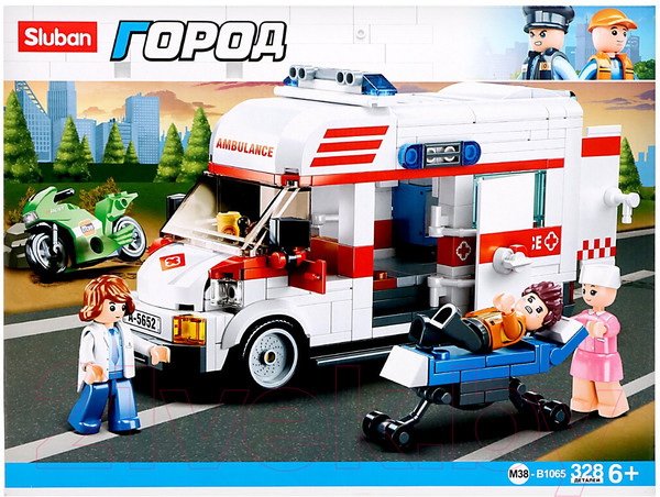 Изображение товара Конструктор Sluban Скорая помощь / M38-B1065 (328эл)