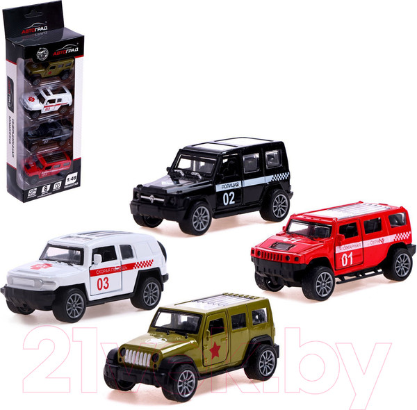 Изображение товара Набор игрушечных автомобилей Автоград Спецслужбы / 6870357