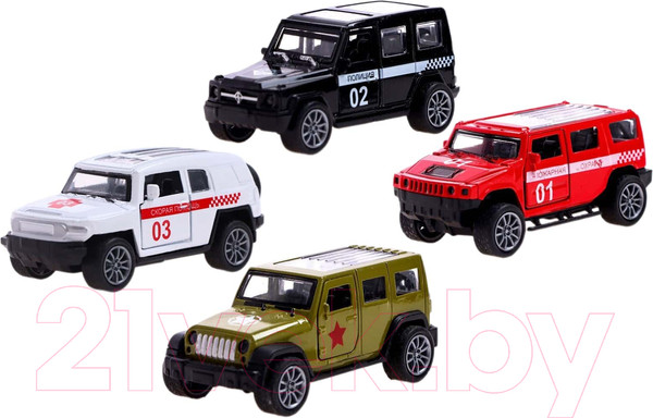 Изображение товара Набор игрушечных автомобилей Автоград Спецслужбы / 6870357