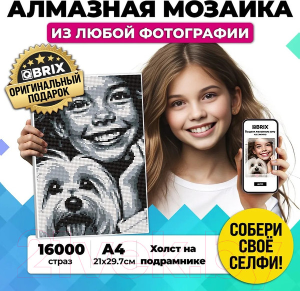 Изображение товара Набор алмазной вышивки QBRIX Original А4