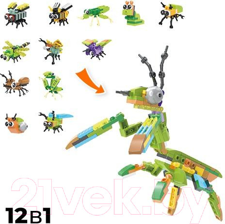 Изображение товара Конструктор QBRIX Kids Мир букашек