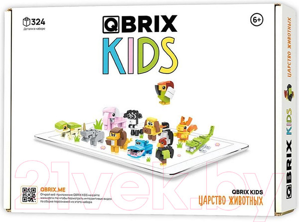 Изображение товара Конструктор QBRIX Kids Царство животных