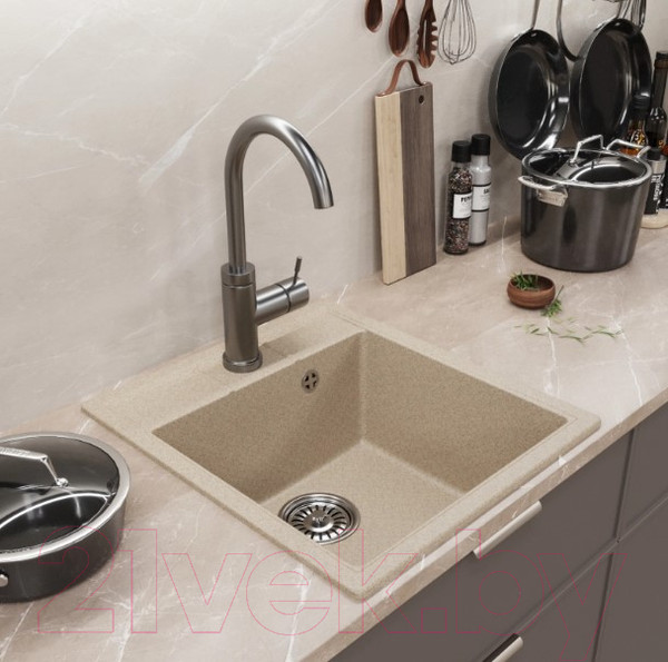 Изображение товара Мойка кухонная Mixline ML-GM28 552180 (бежевый)
