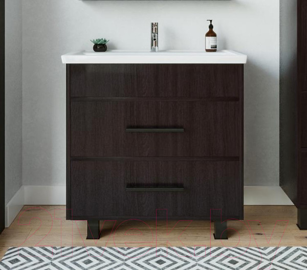 Изображение товара Тумба под умывальник Бриклаер Чили 80 (венге)