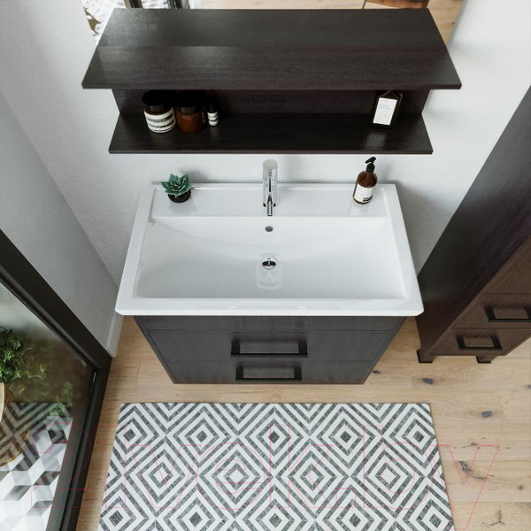 Изображение товара Тумба под умывальник Бриклаер Чили 80 (венге)