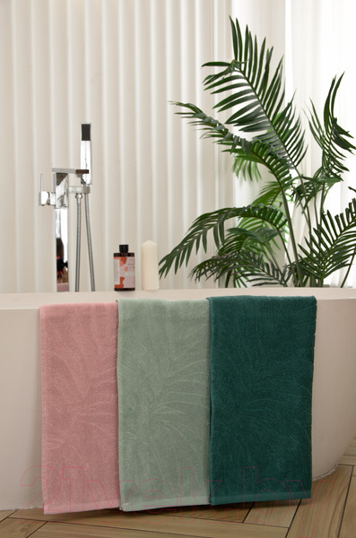 Изображение товара Полотенце Belezza Flora Махра 70x130 / 6188091 (розовый)