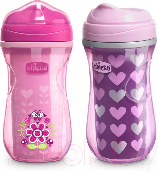 Изображение товара Поильник Chicco Active Cup / 6981100000 (266мл, сиреневый/розовый)