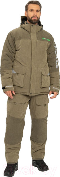 Изображение товара Костюм для охоты и рыбалки Huntsman Yukon Ice Finlandia / 11372 (р.60-62/170-176, хаки)