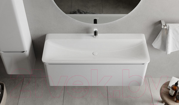 Изображение товара Тумба под умывальник Raval Welto 100 / Wel.01.100/P/W/RL (подвесная, белый)