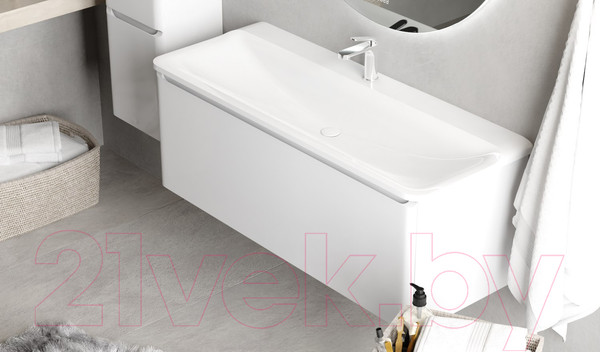 Изображение товара Тумба под умывальник Raval Welto 80 / Wel.01.80/P/W/RL (подвесная, белый)