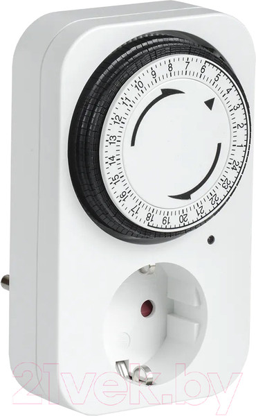 Изображение товара Розетка с таймером IEK ERT-20-1-16-S-15-1-20-K01 (белый)