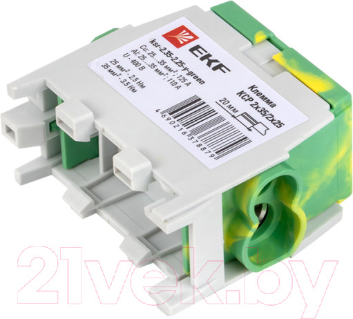 Изображение товара Клемма EKF PROxima ksr-2.35-2.25-y-Green