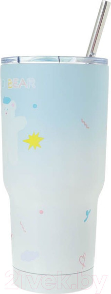 Изображение товара Многоразовый стакан Miniso HoHo Bear Summer Sparkling Ice Series / 5555