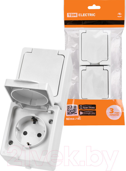 Изображение товара Розетка TDM Вуокса SQ1803-1009 (белый)