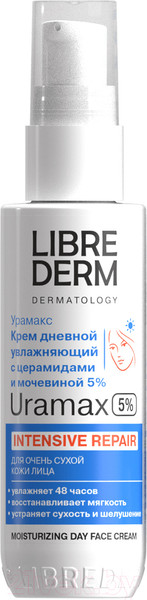 Изображение товара Крем для лица Librederm Uramax Увлажняющий С церамидами и мочевиной Дневной (50мл)