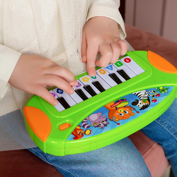 Изображение товара Музыкальная игрушка Азбукварик Пианино. Любимые песенки / 3119 (зеленый)