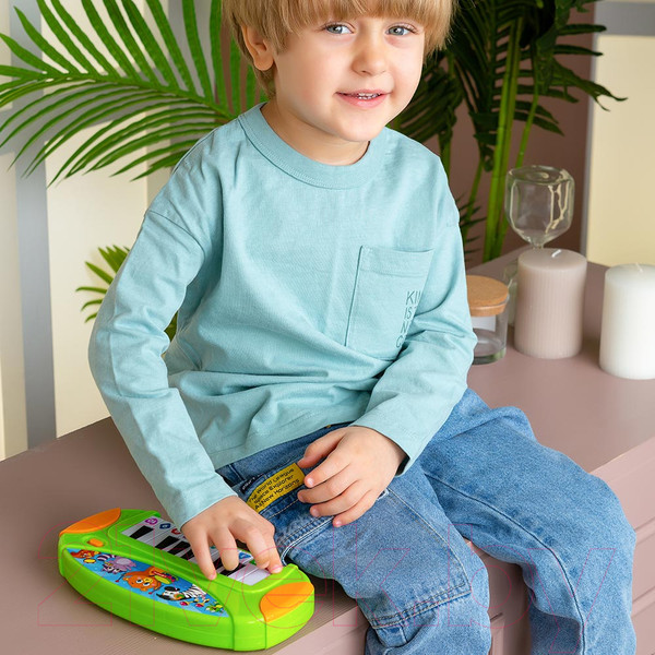 Изображение товара Музыкальная игрушка Азбукварик Пианино. Любимые песенки / 3119 (зеленый)