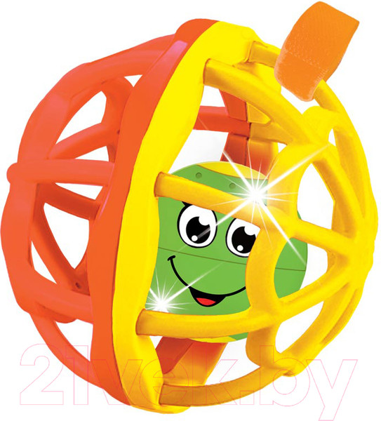 Изображение товара Развивающая игрушка Азбукварик Мячик Хохотуша / 2049 (оранжевый/желтый)