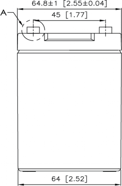 Изображение товара Аккумуляторная батарея CSB GP 1272 F2 25W 12V/7.2Ah