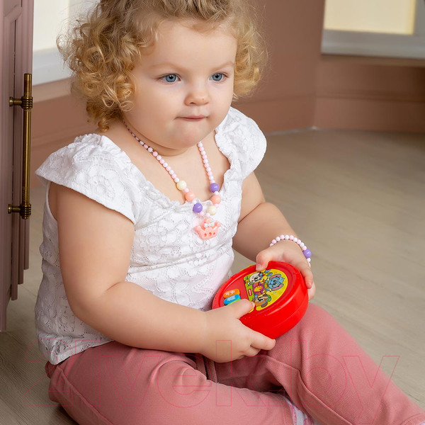 Изображение товара Музыкальная игрушка Азбукварик Музыкальный барабанчик / 3113 (красный)