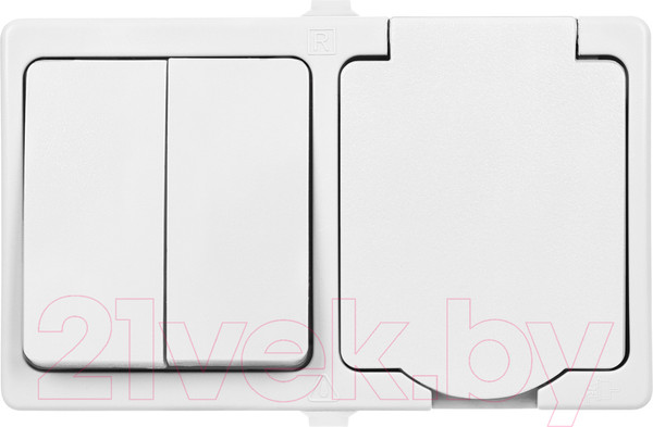 Изображение товара Блок выключатель+розетка TDM Вуокса SQ1803-1012