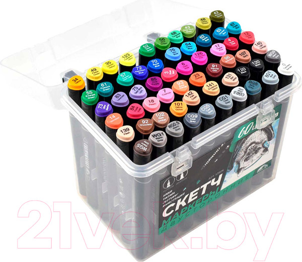 Изображение товара Набор маркеров Феникс+ Крылан / 53906 (60цв)