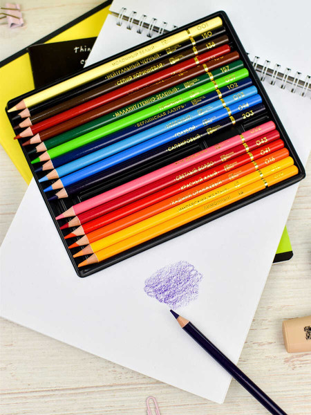 Изображение товара Набор цветных карандашей Феникс+ Классик / 64097 (18цв)